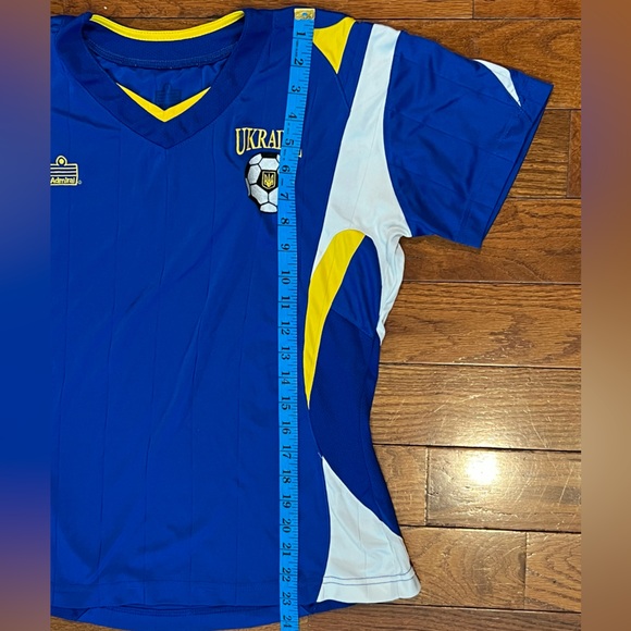 Admiral Women’s Ukraine Soccer Jersey Blue White Yellow Large Preowned - Picture 4 of 7